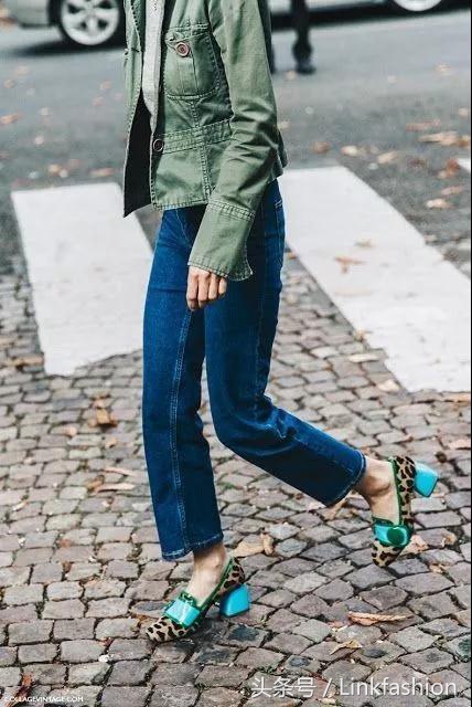 粗跟鞋怎么搭配显白显瘦,显高显瘦显腿长粗跟马丁靴