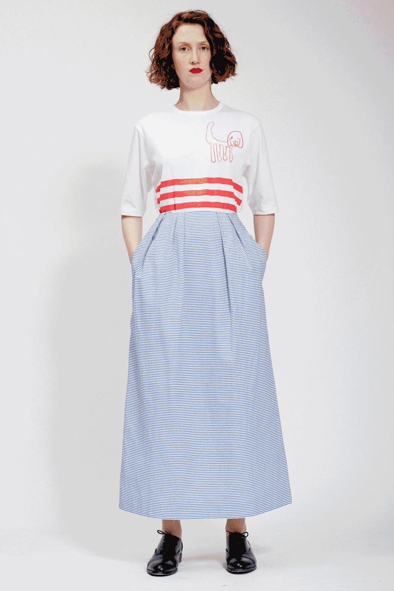 驼色条纹毛衫搭配,条纹长袖毛衣怎么穿