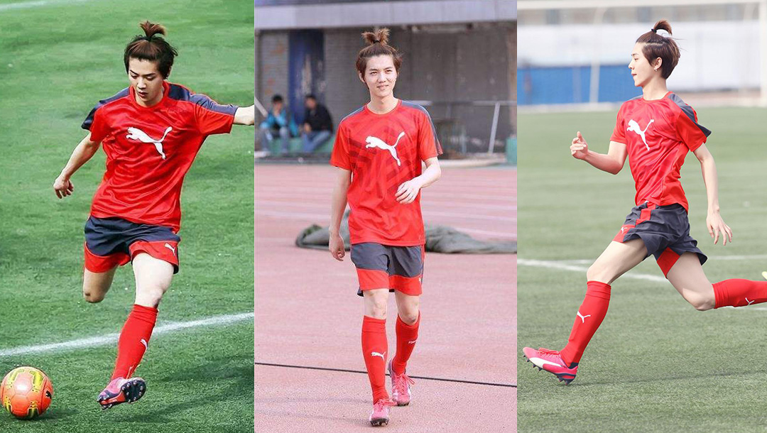 鹿晗足球鞋什么牌子,鹿晗上脚adidas球鞋