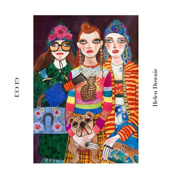 gucci全部插画,gucci法国插画