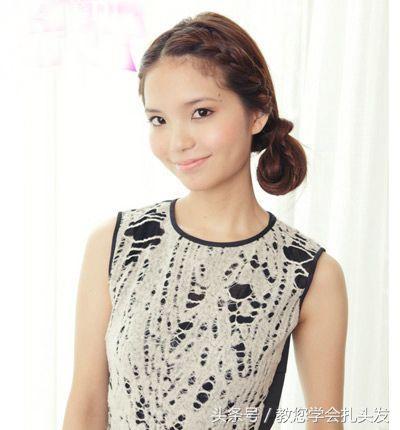 女孩必学的一款编发知性优雅大方,上街编发图片