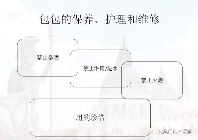 包包以及皮具产品的日常保养、护理和维修