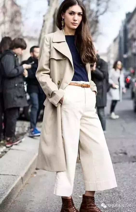 矮个子穿阔腿裤怎么搭配外套,高个子女生穿的阔腿裤秋冬款