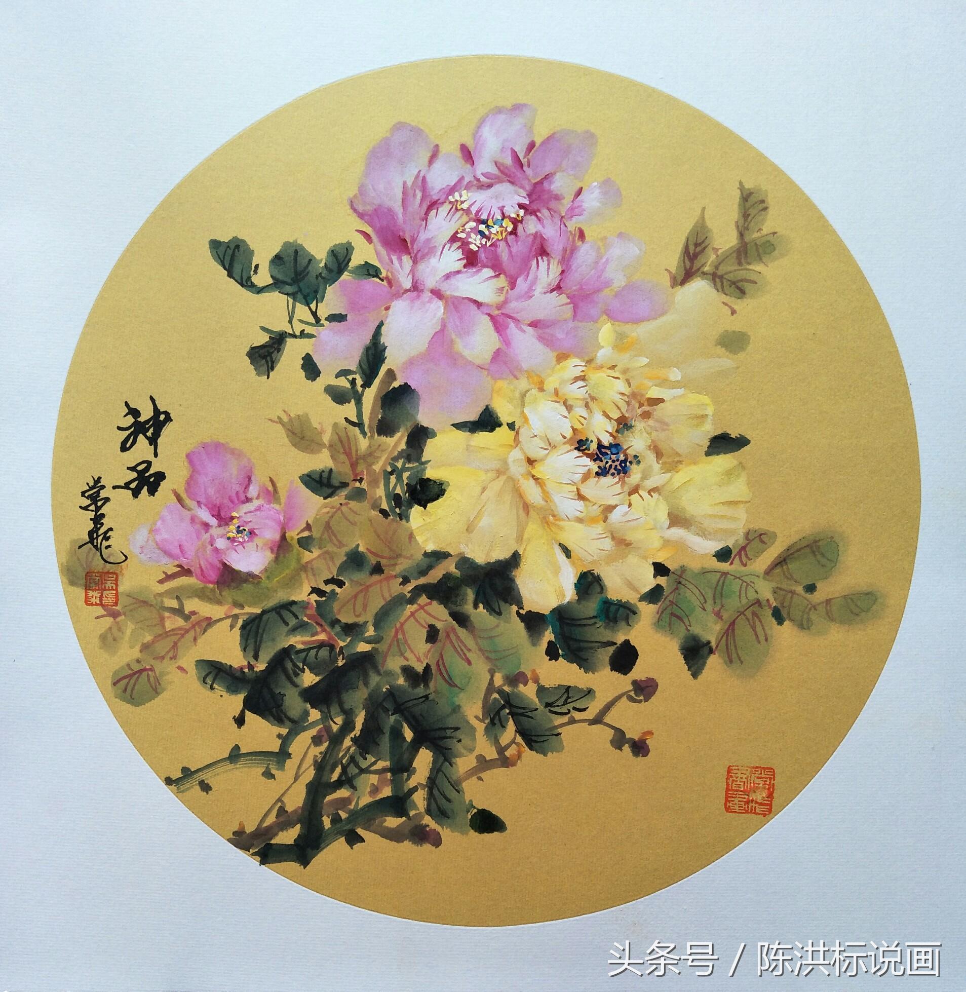 精美花鸟团扇22幅太漂亮了,团扇100幅欣赏