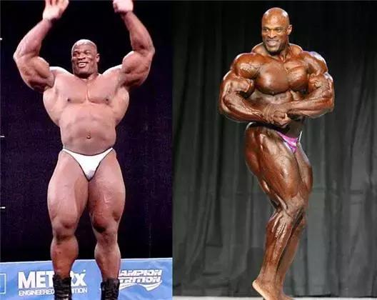 健美运动员停止健身一年后的样子,健美运动员减脂前后对比照