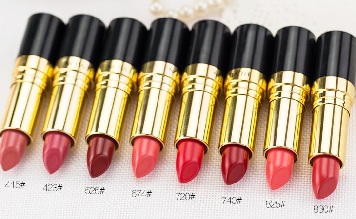 露华浓口红225和325试用,露华浓225素颜黄皮