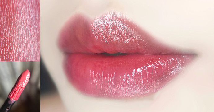 阿玛尼101黑管哑光口红,阿玛尼红管206唇釉深唇试色