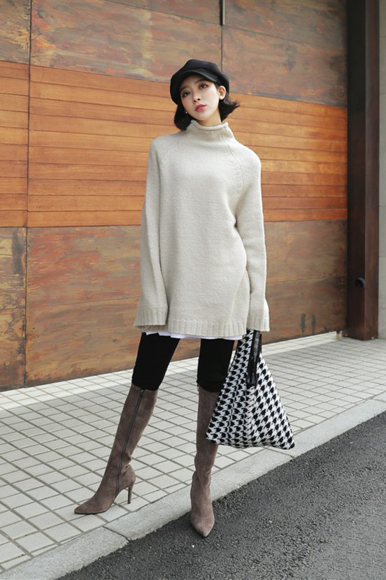 冬天穿搭女针织衫,秋冬女新款针织衫毛衣搭配