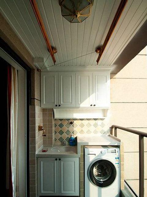 阳台吊顶已完成后怎么设计晾衣架,阳台吊顶了怎么装晾衣架