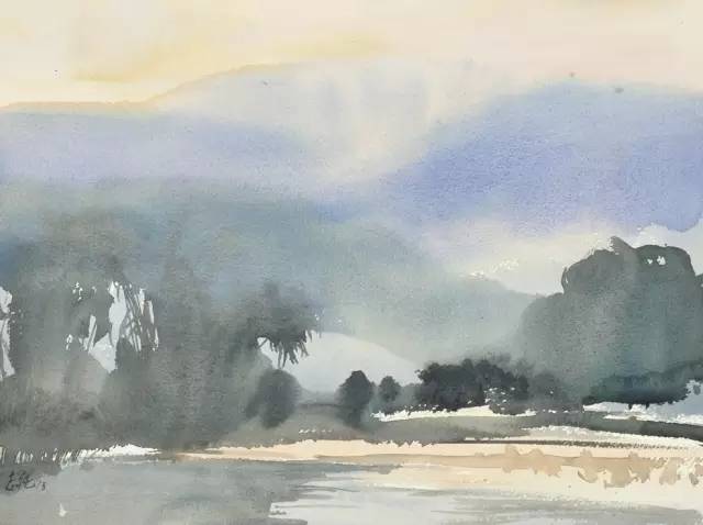 孙志纯国画欣赏,孙志纯水彩作品