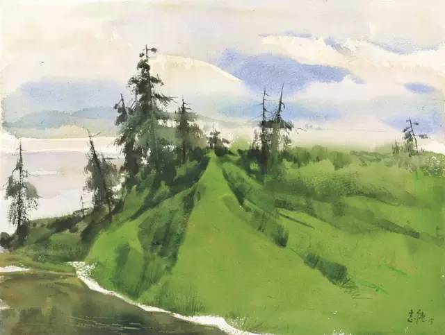 孙志纯国画欣赏,孙志纯水彩作品