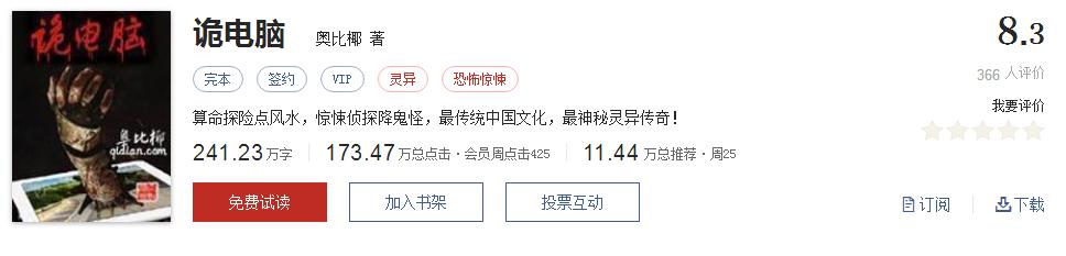 50大公认网络小说神作,网络评分最高小说20部