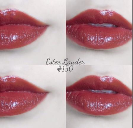 雅诗兰黛口红，试色150、420、340