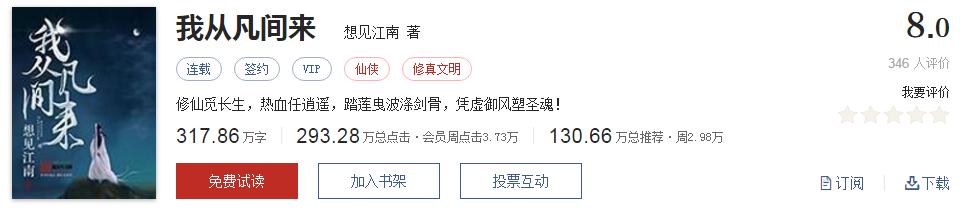 起点有哪些被你奉为神作的小说,起点8.3分高评价口碑网络小说