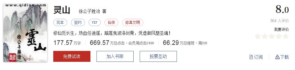 起点有哪些被你奉为神作的小说,起点8.3分高评价口碑网络小说