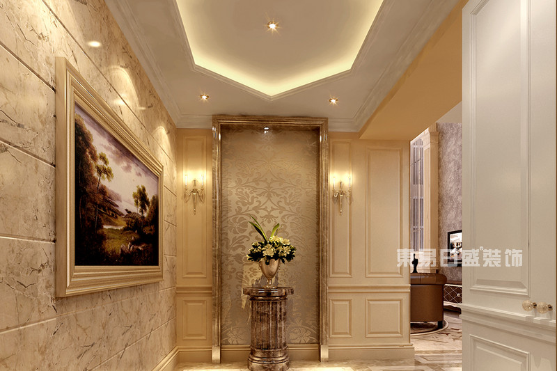 公寓顶层复式楼装修参考，北京和乔丽晶，400平欧式古典风格