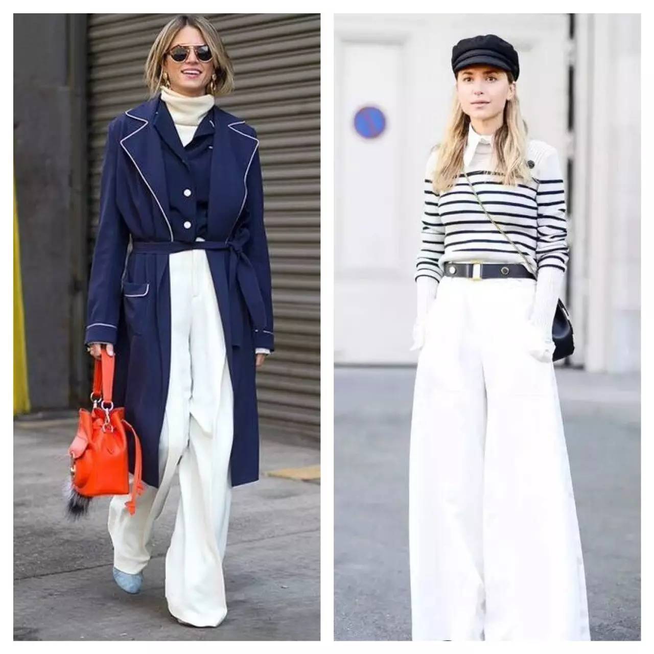 阔腿裤秋冬显瘦窄版穿搭,阔腿裤最不费力的搭配套路潮爆了