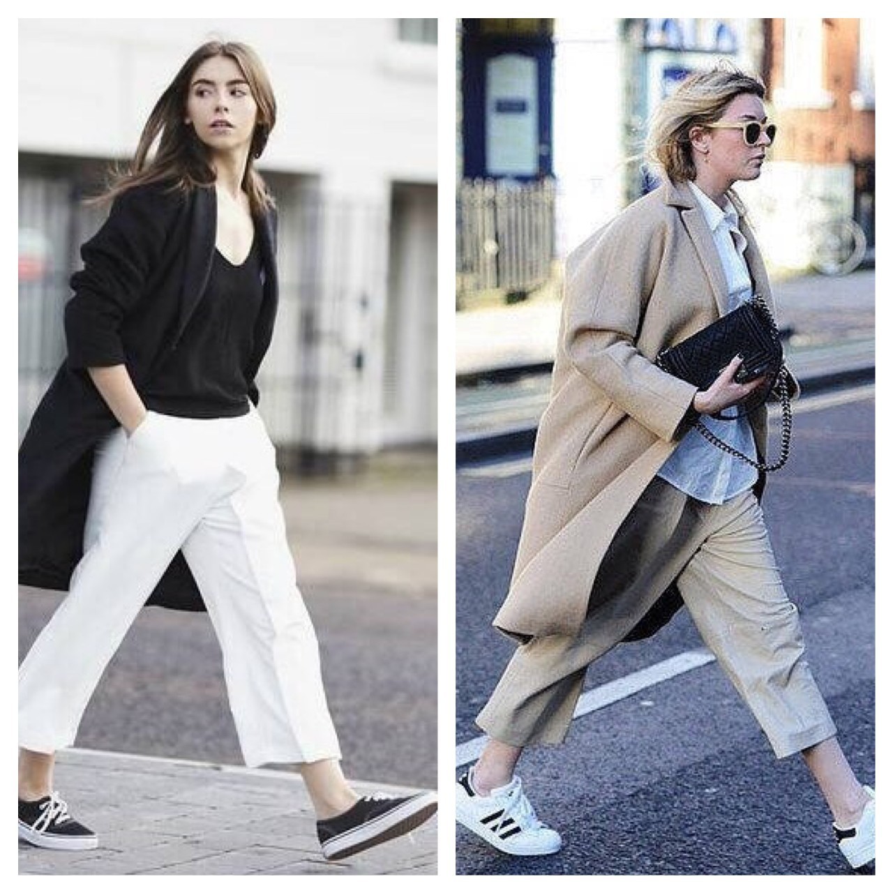 阔腿裤秋冬显瘦窄版穿搭,阔腿裤最不费力的搭配套路潮爆了