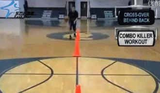 障碍物练习篮球过人,障碍物运球上篮训练