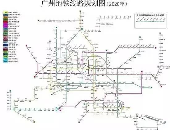 广州地铁附近旅游景点介绍图,收藏地铁线网图