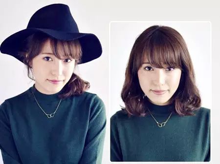 冬季戴帽子发型扎法,戴帽子发型这样搞温暖又好看