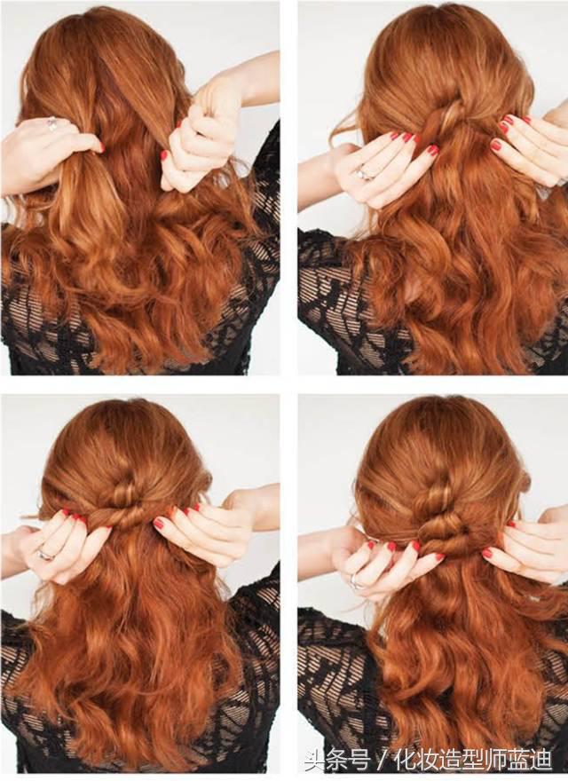 睡前怎么编头发第二天好看,每天上班早起怎么绑头发