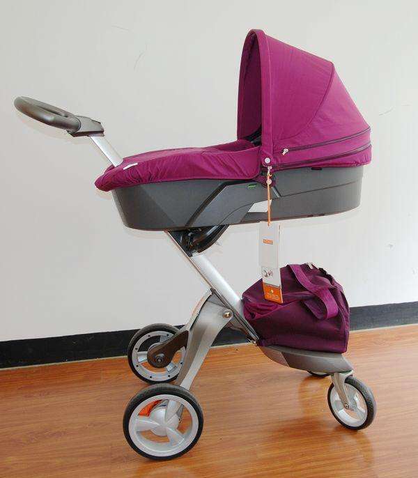 高颜值婴儿推车粉色,最新款高档5个月婴儿推车