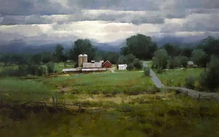 美国油画100幅欣赏,美国西部风景油画大全