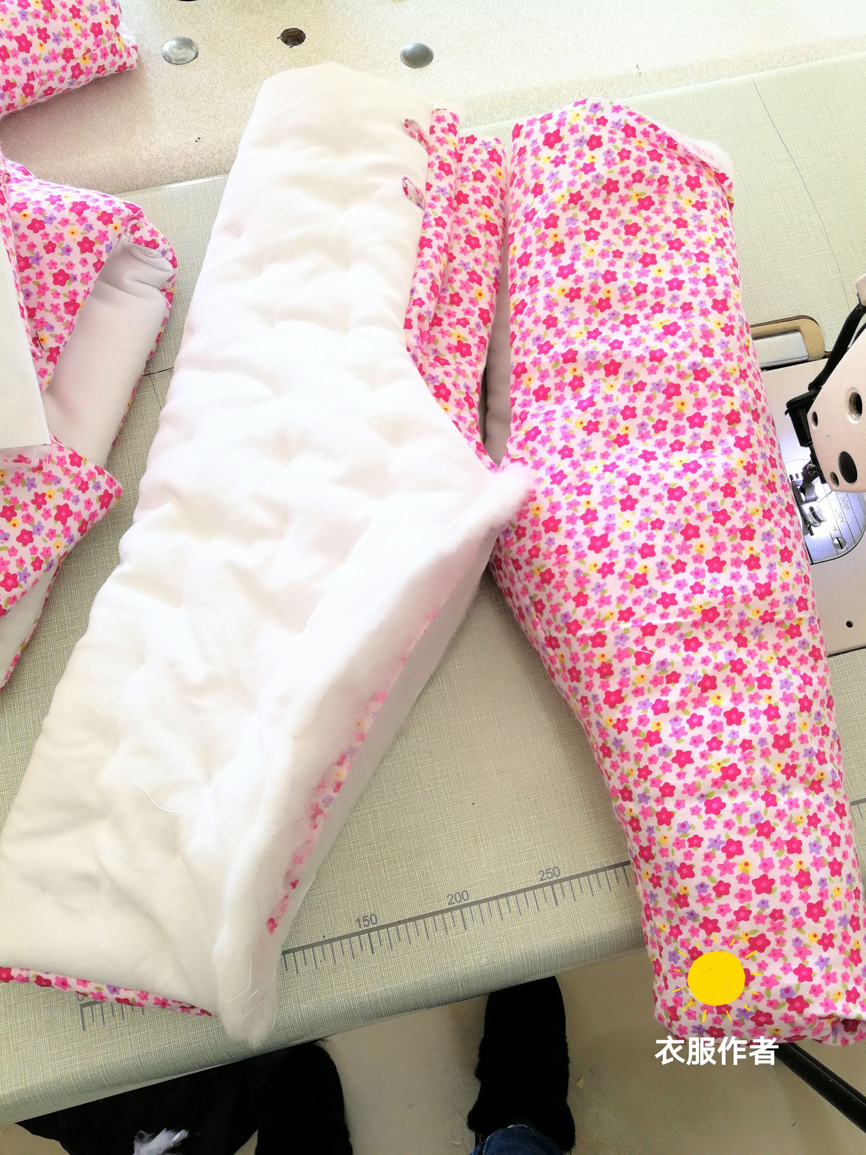 宝宝超可爱棉衣棉裤,婴儿连体棉裤皮半成品