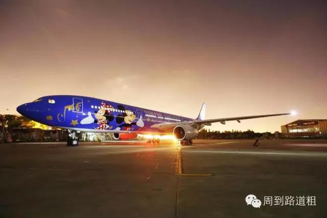 东航迪士尼彩绘,东航迪士尼彩绘机头等舱