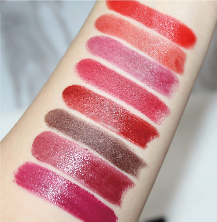 平价口红秋冬红棕色,平价唇膏口红黄黑皮试色