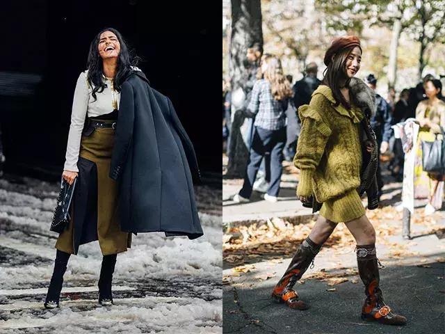 适合冬天小女生穿的黑色马丁靴,适合年轻小姐姐穿的衣服