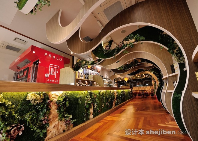 店铺极简风格设计,工装风门店设计效果图