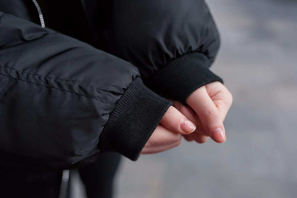 zara丝绒面包服,zara穿搭冬款