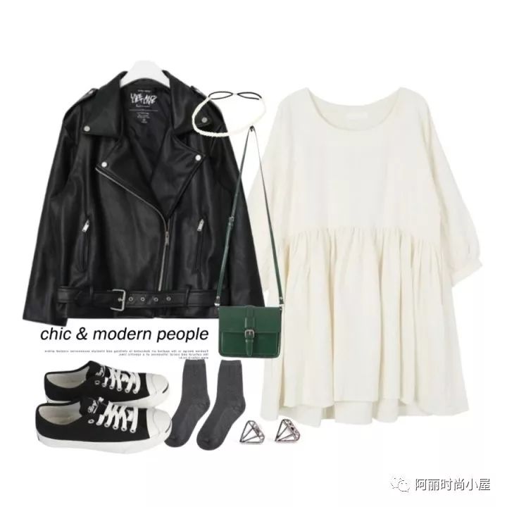 韩版宽松皮夹克搭配什么裤子,韩版帅气皮夹克怎么搭气质