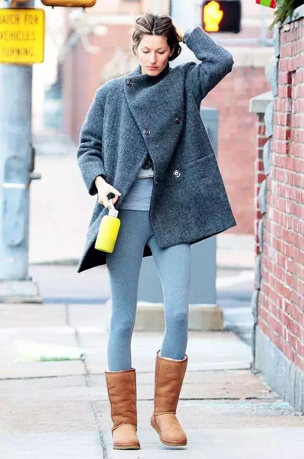 周冬雨雪地靴怎么搭配裤子,谁说雪地靴不好搭配