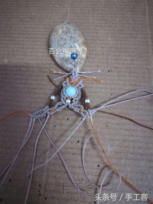 编绳项链背云的编法,宝宝平安扣编绳项链编法