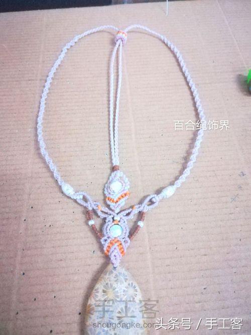 编绳项链背云的编法,宝宝平安扣编绳项链编法