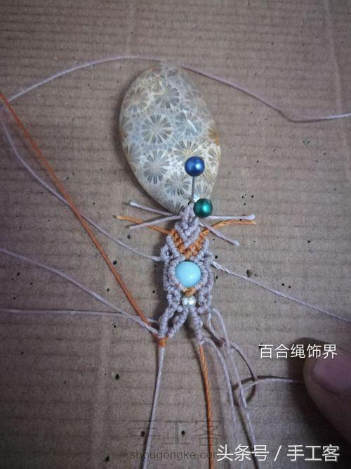 编绳项链背云的编法,宝宝平安扣编绳项链编法