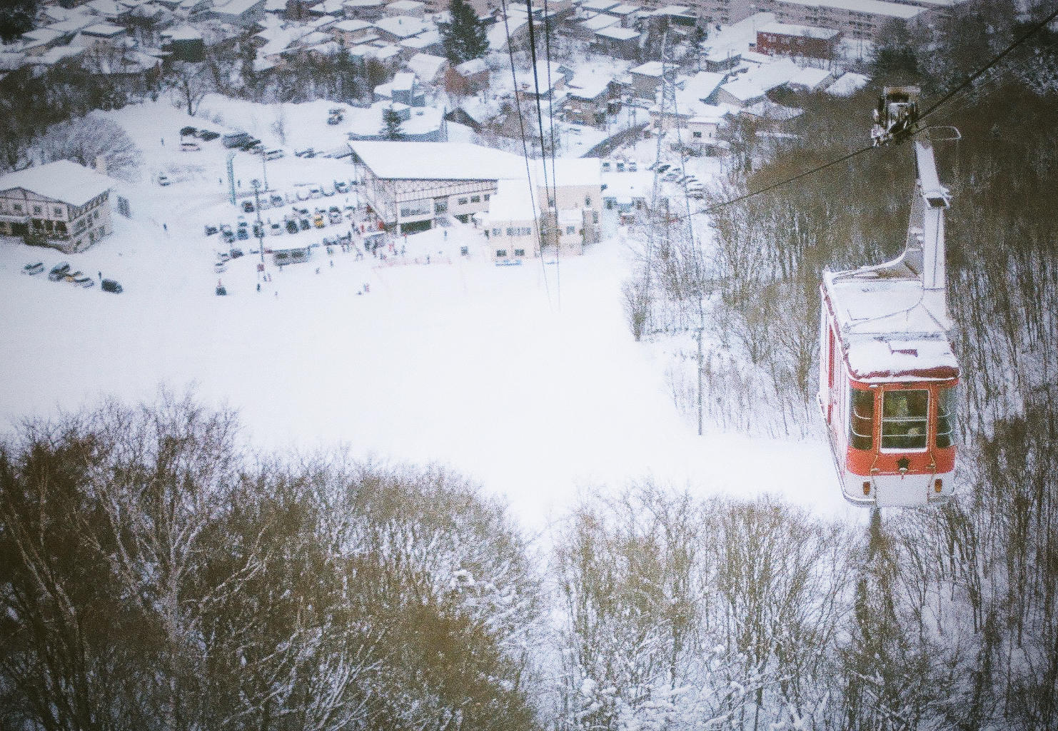 北海道冬日小樽,日本北海道小樽雪夜