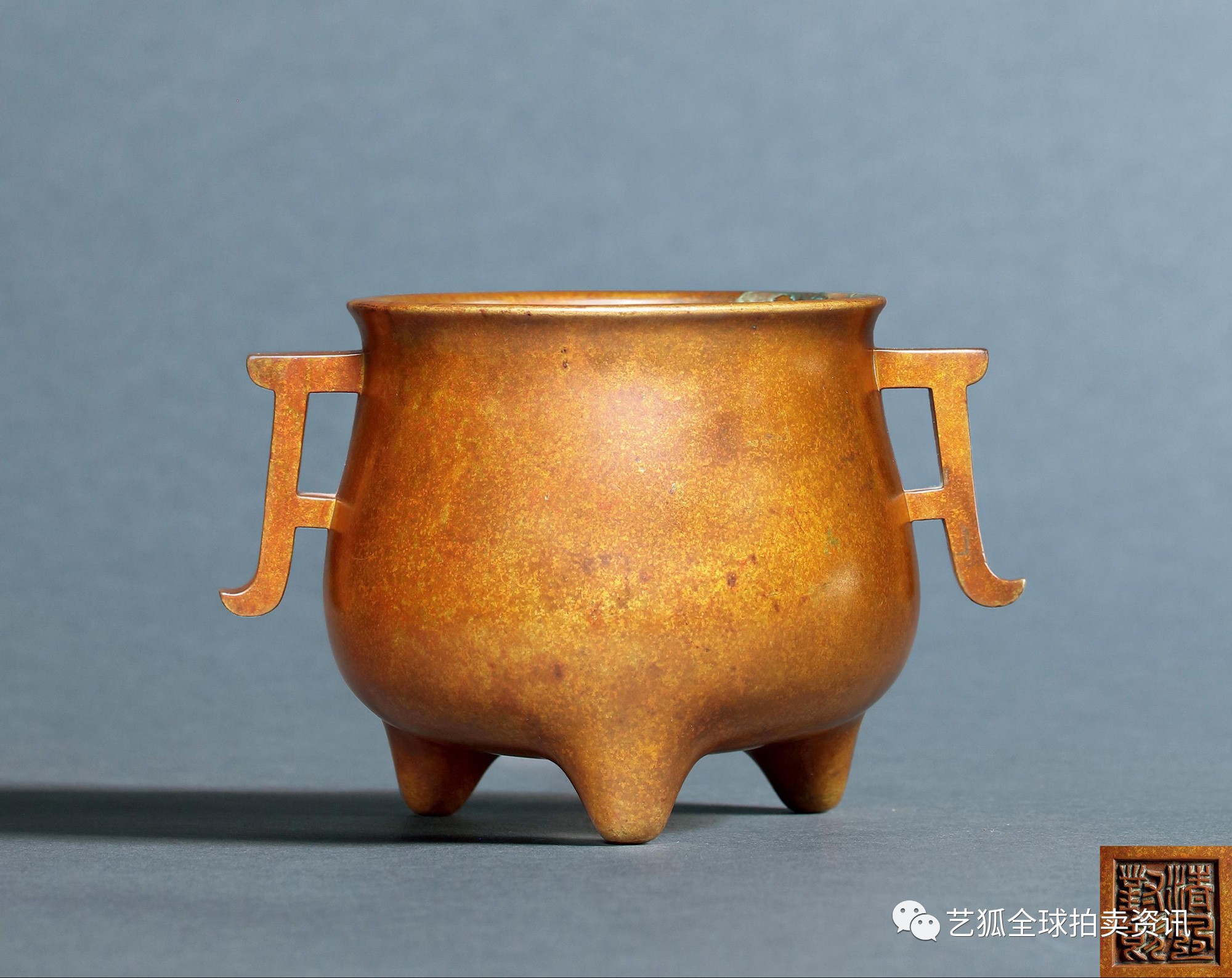 石叟镶银丝铜炉拍卖纪录,铜炉拍卖价格一览表