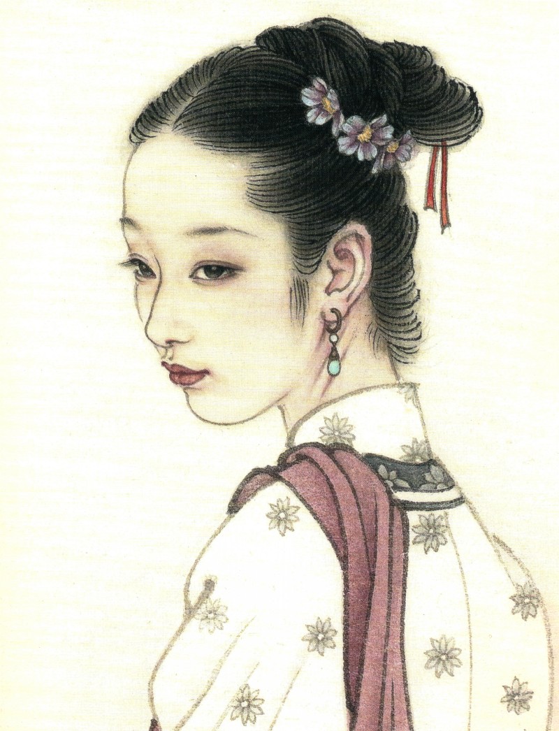 国画名家杨淑涛工笔仕女画欣赏,赵国经工笔仕女画作品欣赏