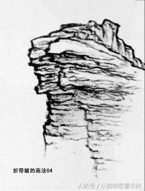 折带皴山水画代表作,山水画皴法教学视频