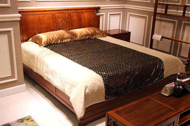 木宝美家黄金樟状元床特价促销9800元