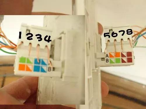 网线水晶头跟插座面板是一样接吗,网线水晶头与插座接法图解大全