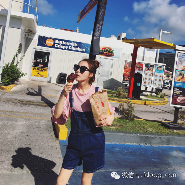 背呀么背带裤~~买了么?