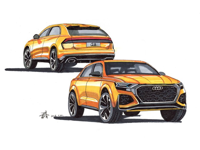 奥迪q82018和2019,奥迪q8旗舰版