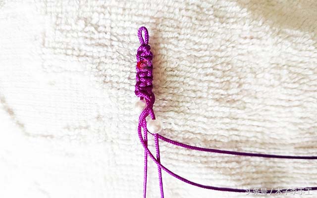 木子李手工编绳教程同心结,木子手工手链视频大全