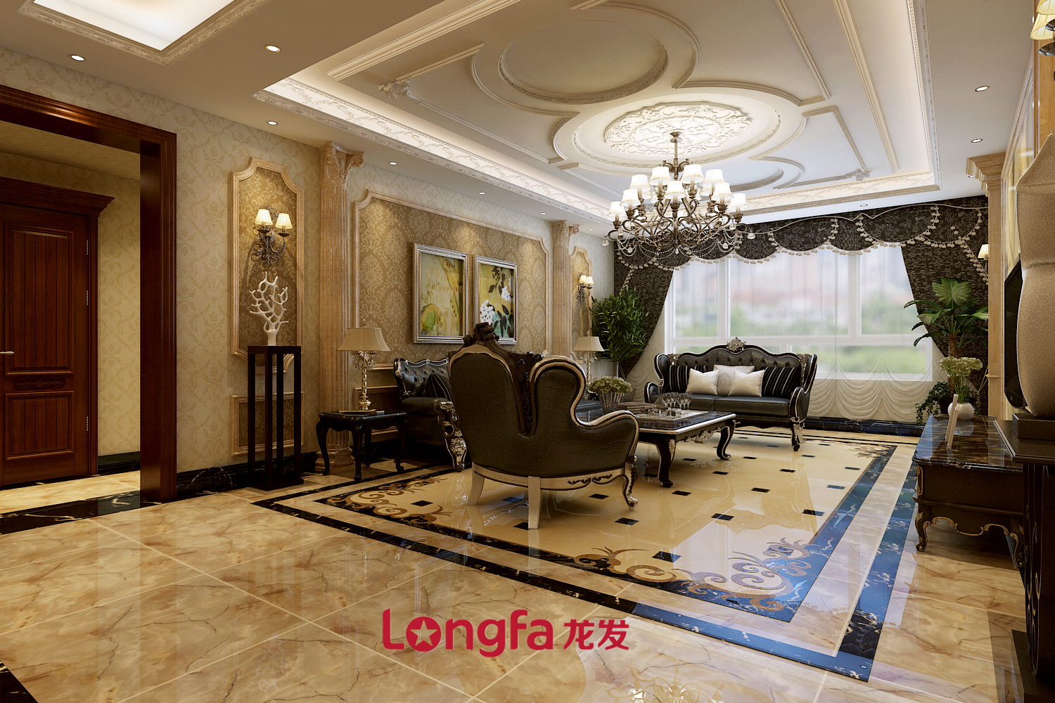 龙发装饰精装效果图北欧风,哈尔滨龙发装饰公司