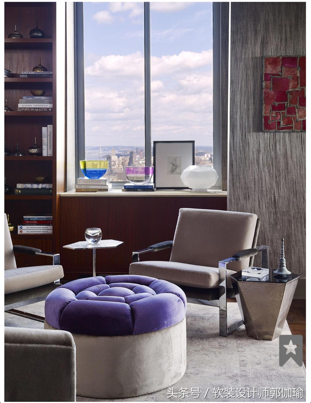 黑白灰软装设计搭配,银灰色软装搭配效果图